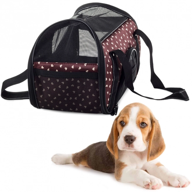 Tas voor kat met houder voor hond