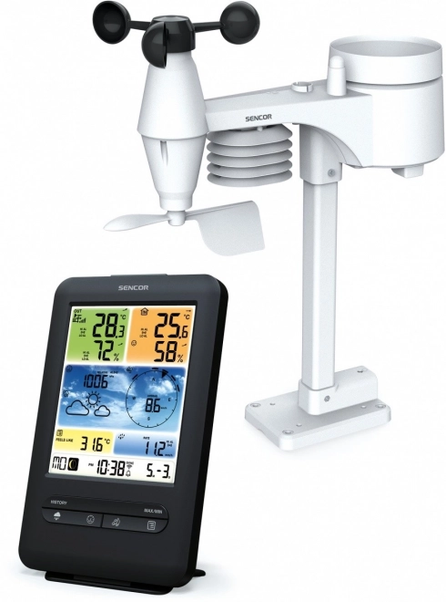 Professioneel weerstation met WiFi-sensor 5v1