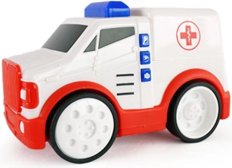 Ambulance met geluiden en lichten