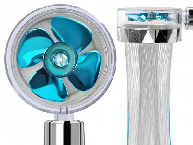 Douchekop met turbine