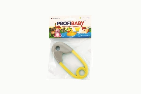 Rammelaar speldje plastic 12cm in zakje 0m+