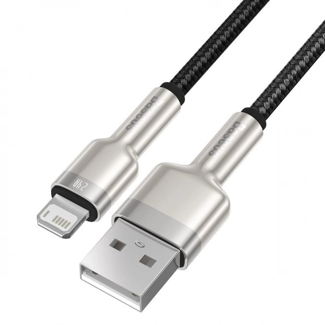 USB-kabel voor Lightning Baseus Cafule, 2,4A, 1m (zwart)