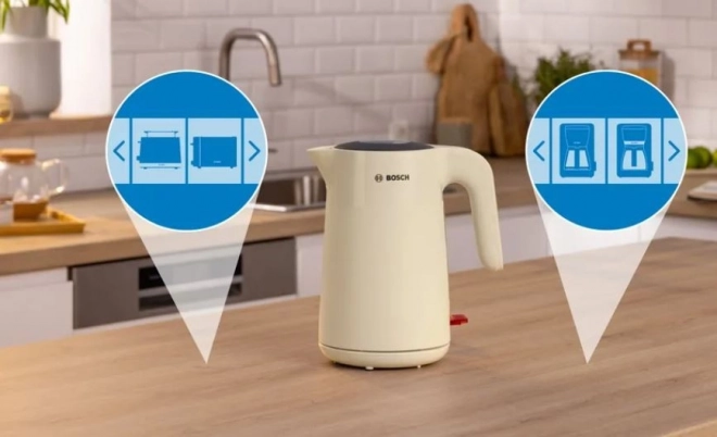 Beige waterkoker Bosch MyMoment 1,7l