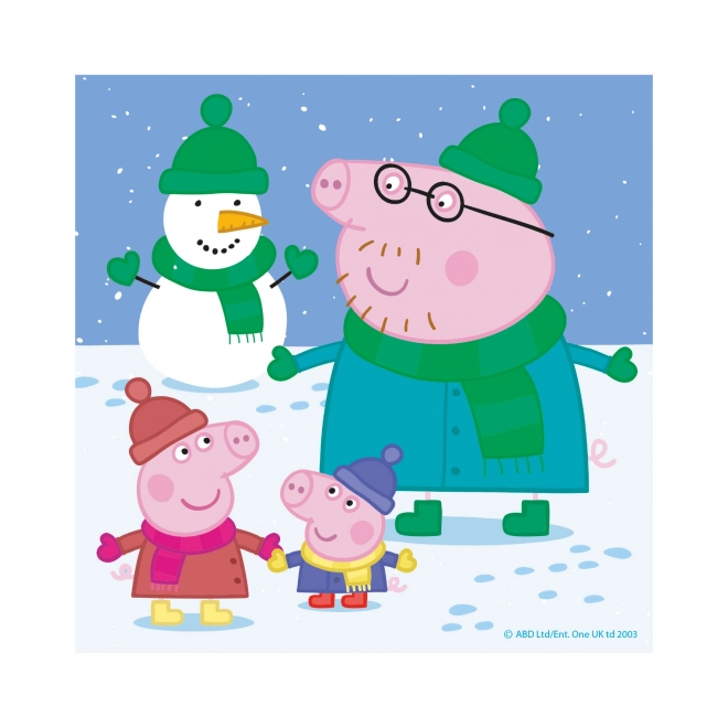 Puzzel PEPPA PIG – vrolijke middag 3×55 stukjes