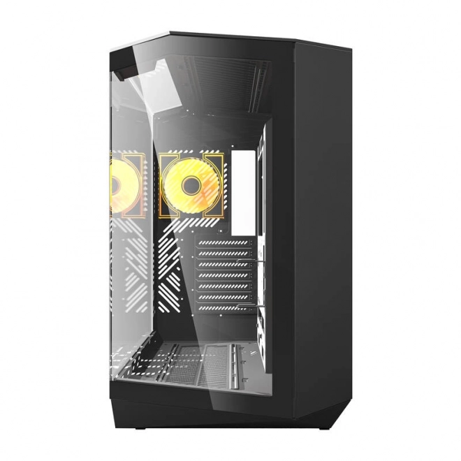 Computerbehuizing Darkflash met 4 ventilatoren