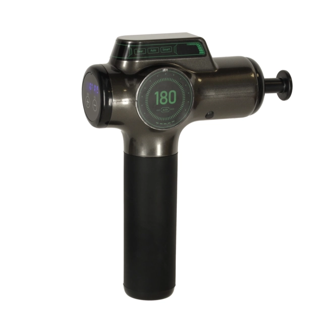Draagbare massagepistool met LED-display 8-in-1