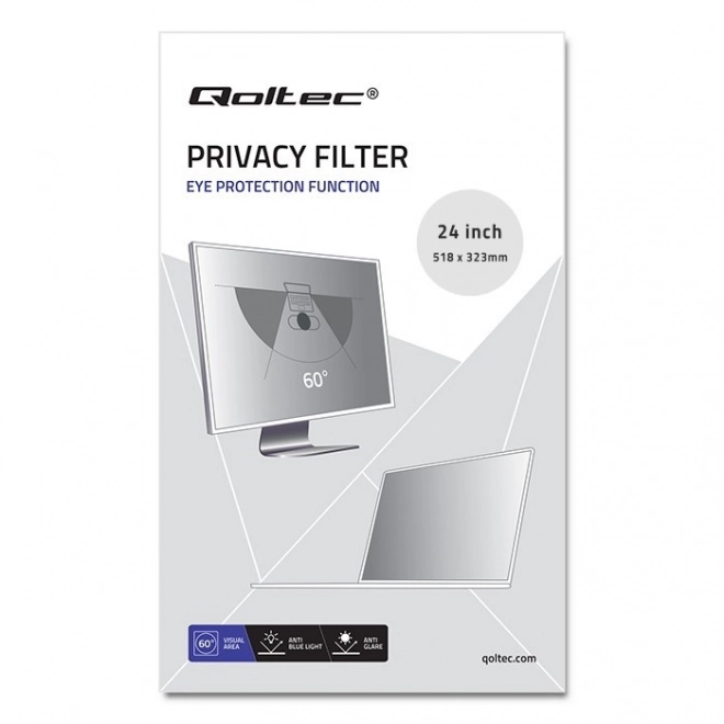 Privacyfilter 24 inch 16:10 zwart