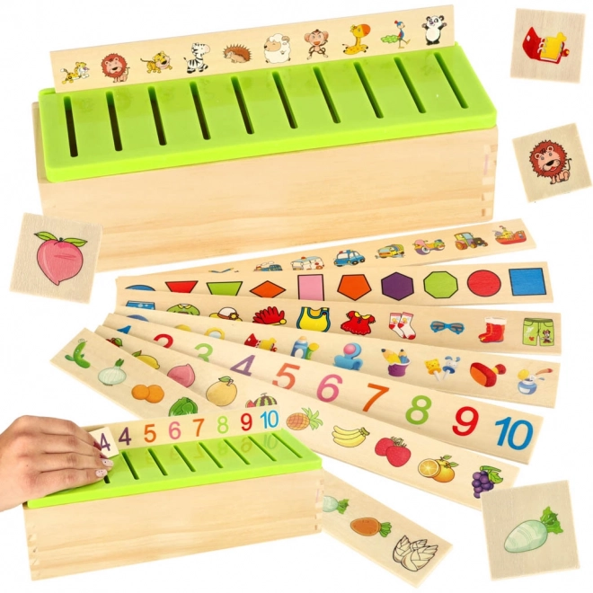 Houten Montessori educatieve sorteerder