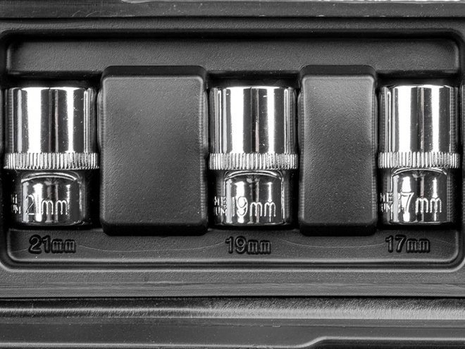 Dynamometrische set met sleutelkast 40-210 Nm
