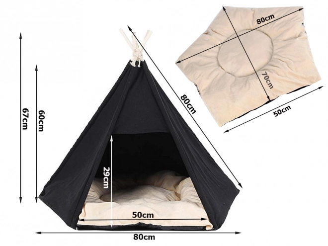 Tent tipi voor honden en katten