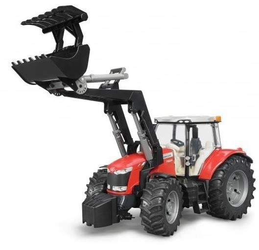 Bruder Tractor MASSEY FERGUSON 7624 met voorlader