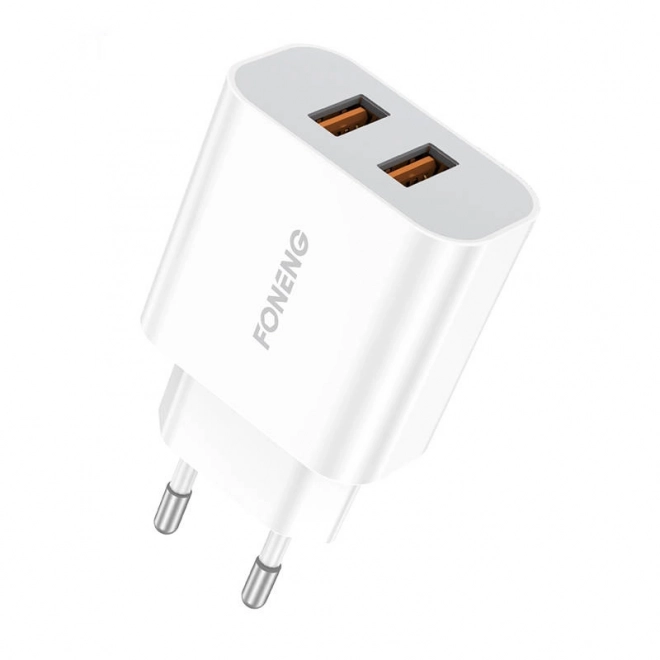Sneloplader Foneng 2x USB EU45 + USB Micro kabel