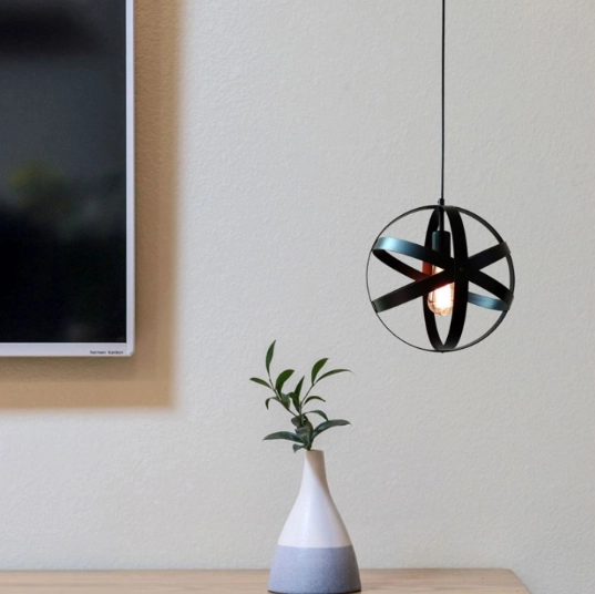 Hanglamp Loft, Industrieel - bol, zwart