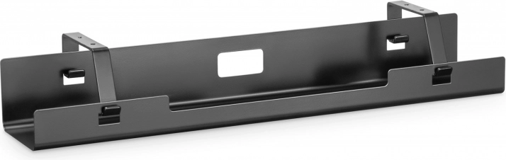 Metalen kabelorganizer onder het bureau, zwart, 60 cm