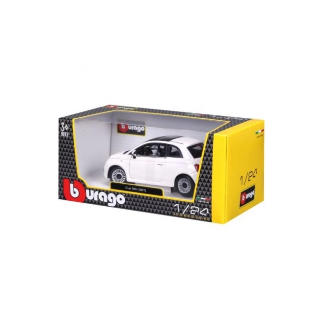 Bburago Fiat 500 modelauto 1:24 wit