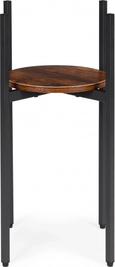 Stijlvolle houten plank voor planten en decoraties