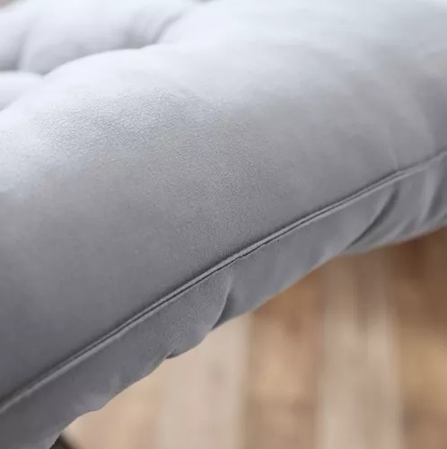 Gequilte kussen voor tuinligbed grijs 23490
