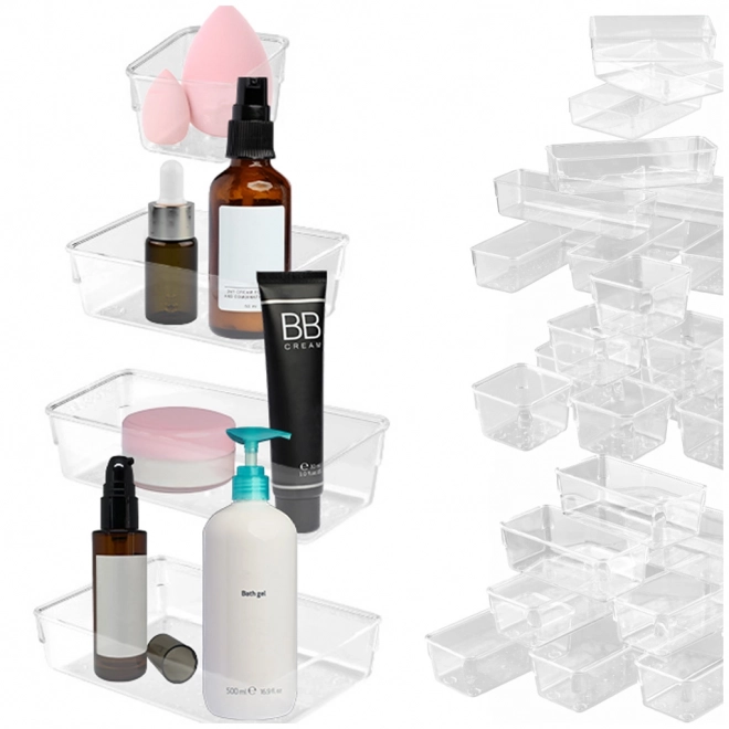 Acryl organizer voor het bureau, set van 25 stuks.