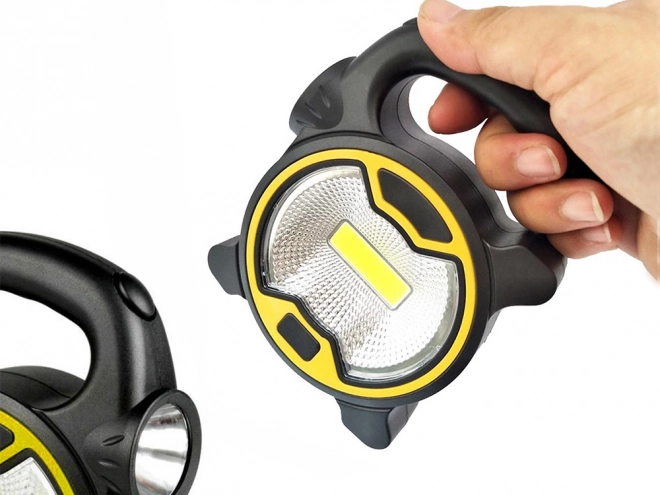 Sterke werkplaats LED-lamp COB met houder en batterijen