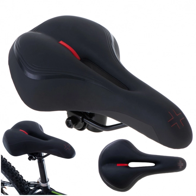Fietszadel van sportief zadel met comfortabele elastische schuim