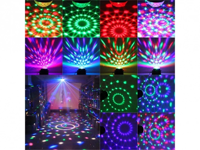 LED disco projector met RGB lichteffecten