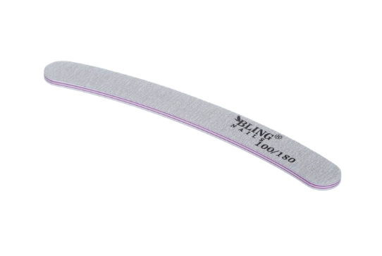 Dubbelzijdige nagelvijl, grijs, BLING 100/180 - type 7