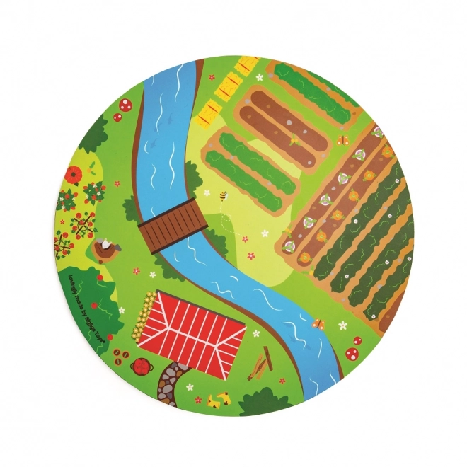 Bigjigs Rail Houten Treinbaan met Plattelandsweg 80 stuks