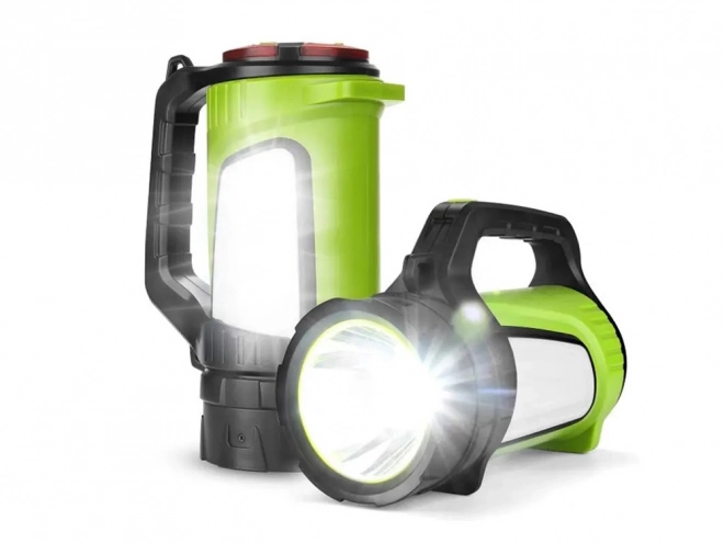 Oplaadbare LED-zaklamp met powerbank voor kamperen