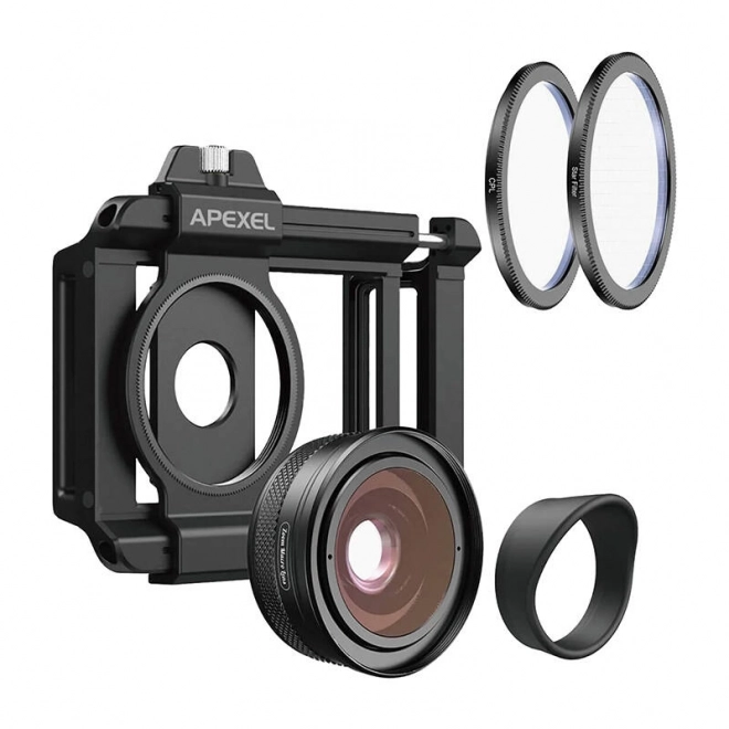 Macro-objectief 10-20x voor smartphone / telefoon Apexel ZM-100, F1.05