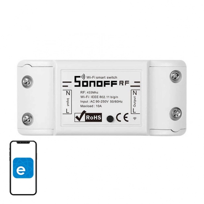 Slimme Wi-Fi RF schakelaar Sonoff