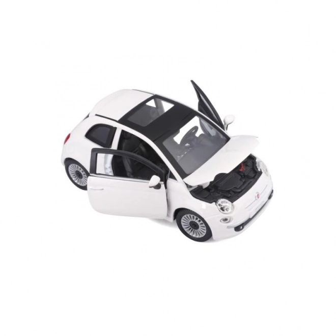 Bburago Fiat 500 modelauto 1:24 wit