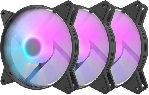 Set computer ventilatoren met RGB-verlichting