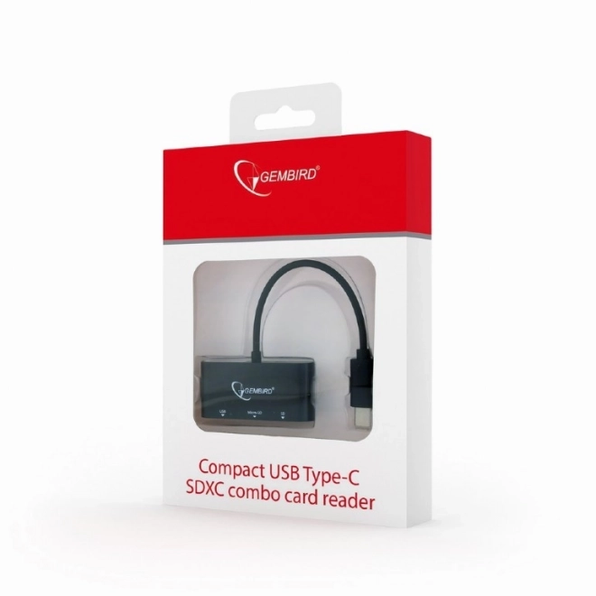 USB-C SDXC kaartlezer/combo/zwart