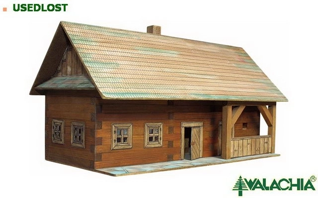 Houten zelfklevende bouwset Walachia - Boerderij