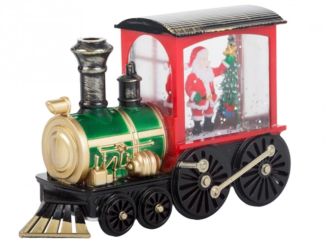Kerstlantaarn locomotief met LED-verlichting