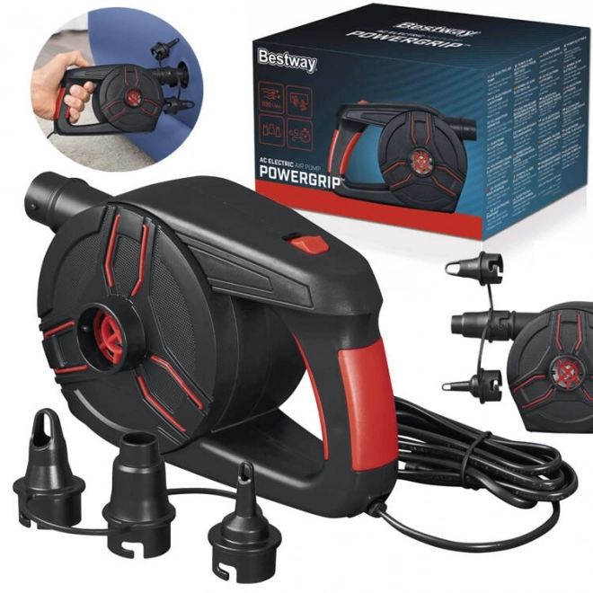 Bestway praktische elektrische pomp PowerGrip 3 adapters 62258