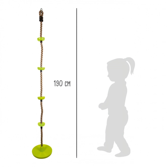 Small Foot klimschommel 2-in-1, klimtouw met schijven 190 cm