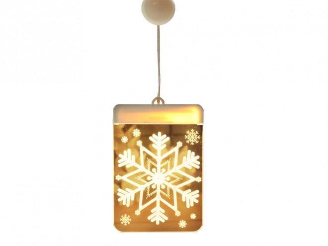 Kerst-LED glas-in-loodlamp voor het raam