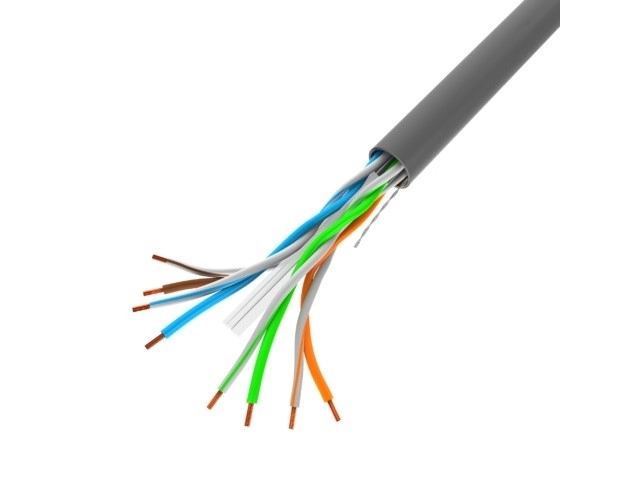 UTP LAN-kabel 305m CCA grijs