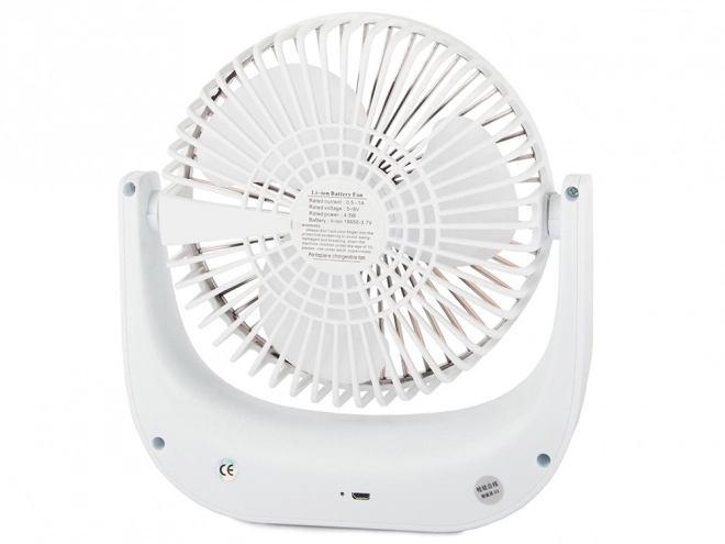 Draadloze tafelventilator – Wit-roze