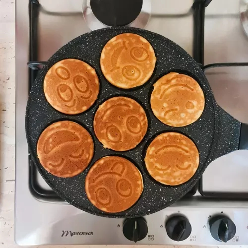 7 smileys voor 7 porties tegelijk