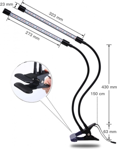 Compacte afmetingen en eenvoudige clipbevestiging