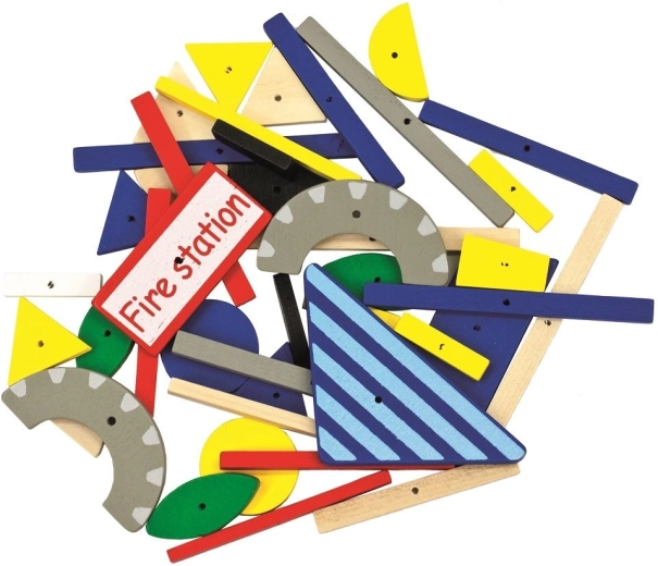 Creatieve bouwset met brandweerthema