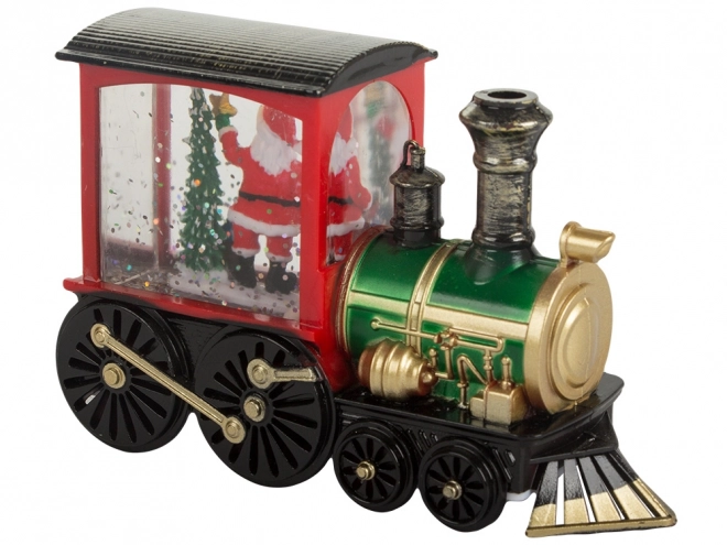Kerstlantaarn locomotief met LED-verlichting