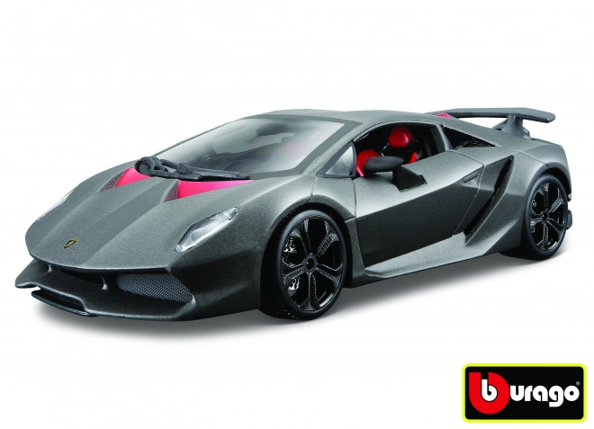 Bburago 1:24 Lamborghini Sesto Elemento Metallic Grijs 18-21061
