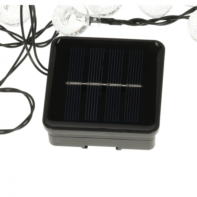 Zonnelampen voor in de tuin LED lichtjes ronde vorm 7m warm wit