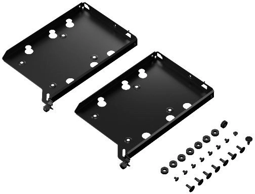 Twee trays voor 3,5" en 2,5" schijven