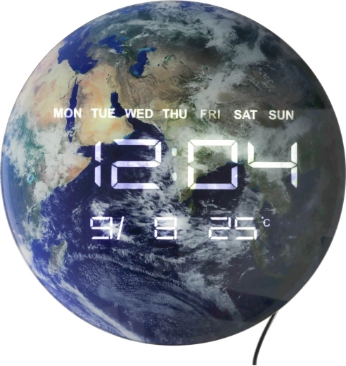 LED-display: tijd, datum, dag en temperatuur