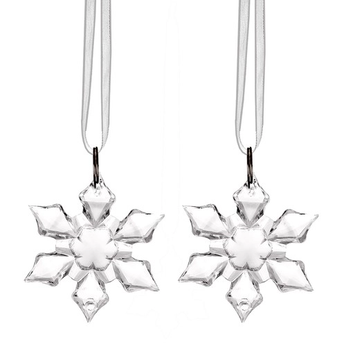 Kerstversiering sneeuwvlokken - 2 stuks