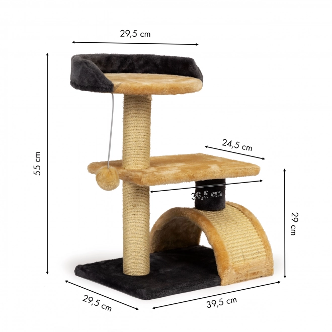 Kattenkrabpaal stapelbed boom hangspeeltje